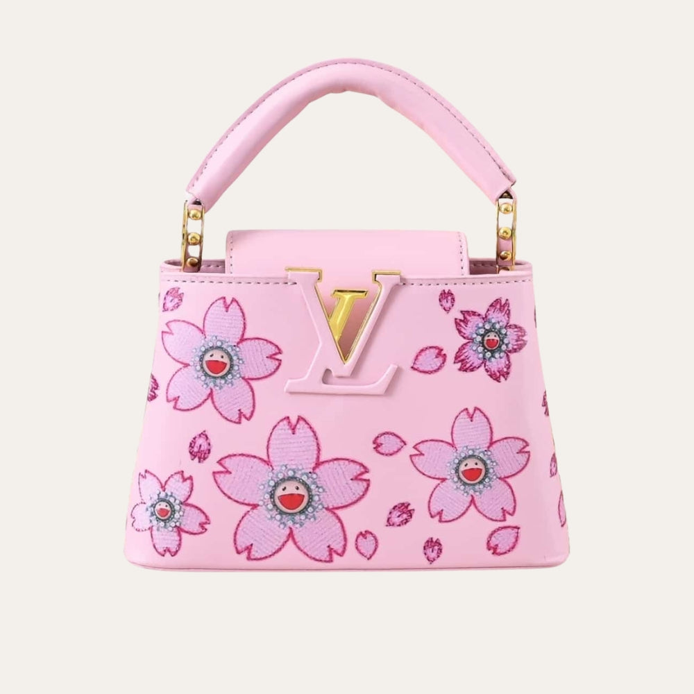 Louis Vuitton X Takashi Murakami Capucines Mini Pink 21Cm M13249