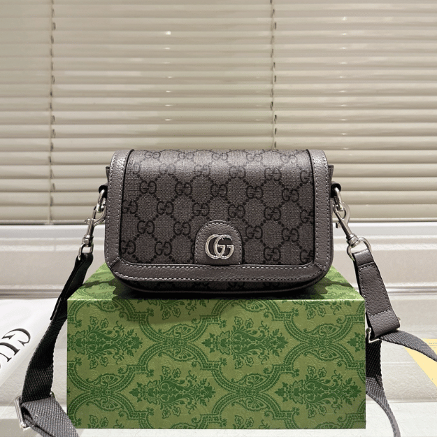 Gucci Ophidia Gg Mini Camera Bag Black 7.5 Inches