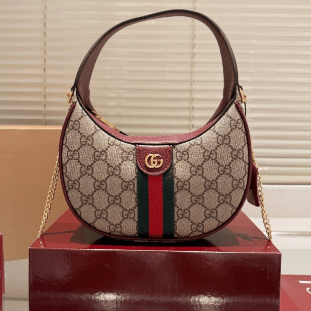 Gucci Ophidia Small Shoulder Bag Beige 7.9 Inches 838463 FAE0P 9789