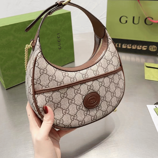Gucci Ophidia Small Hobo Bag Beige 9.4 Inches