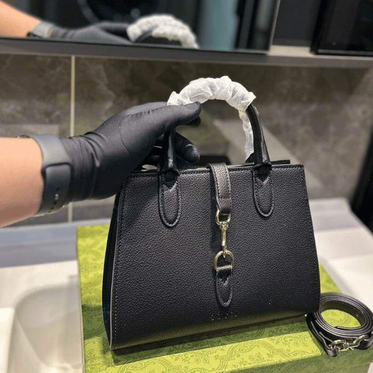 Gucci Jackie 1961 Small Tote Bag Black 9.4 Inches