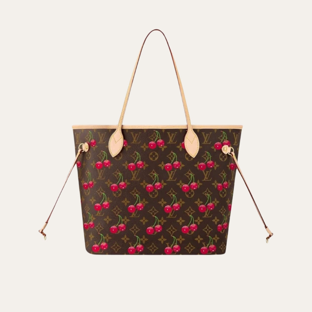 Louis Vuitton X Takashi Murakami Neverfull Monogram Canvas Brown M27847 12.2 Inches