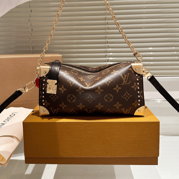 Louis Vuitton Slim Trunk Monogram Chain Bag