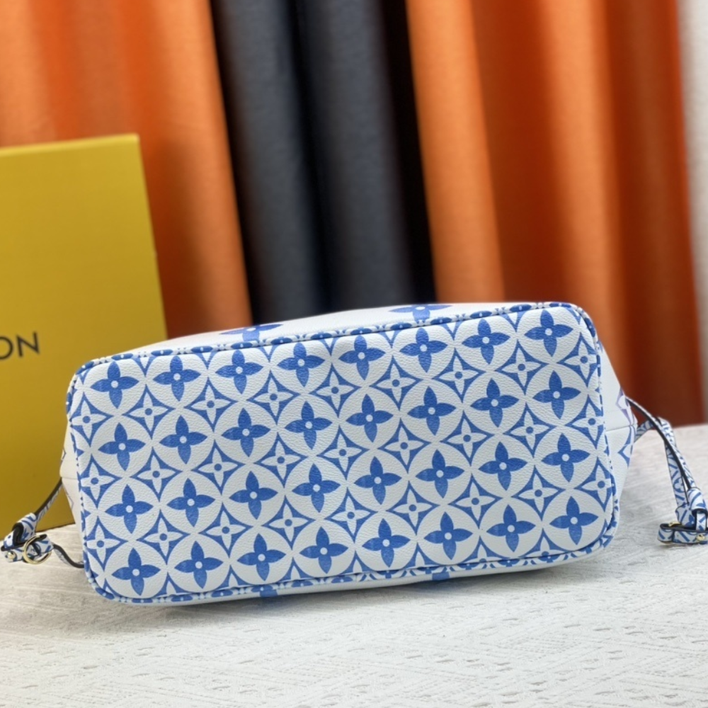 Louis Vuitton Neverfull By The Pool MM Blue 12.2 Inches M22979