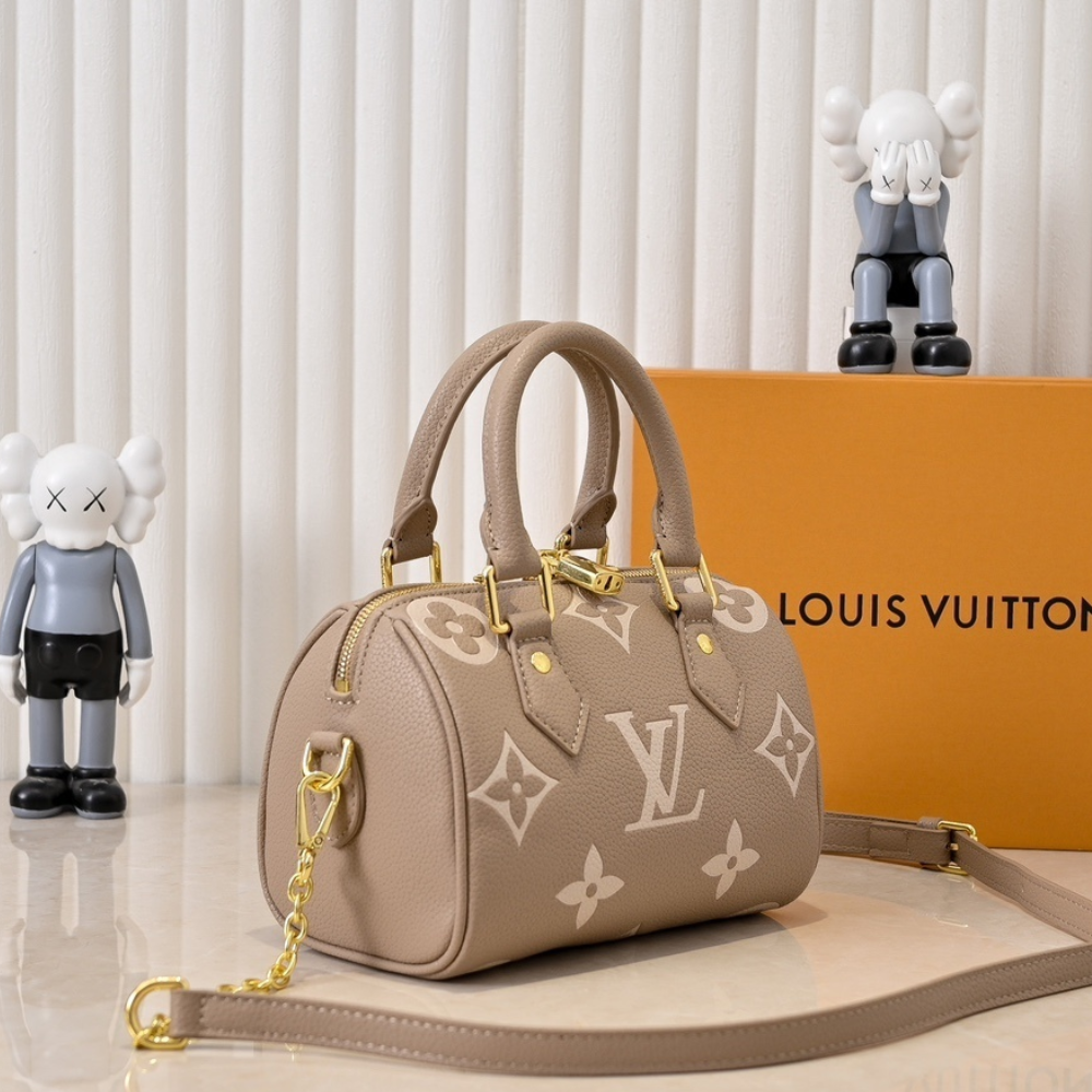 Louis Vuitton Nano Speedy Tourterelle Beige 6.3 Inches M82890