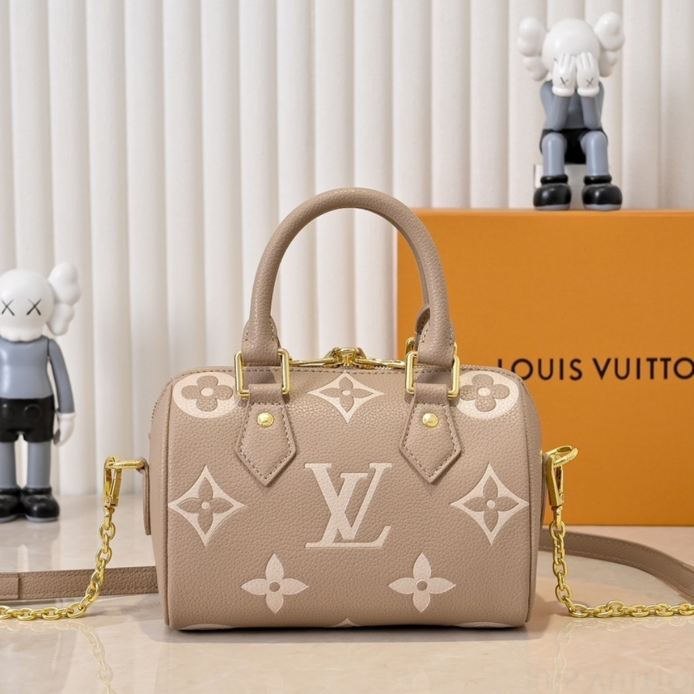 Louis Vuitton Nano Speedy Tourterelle Beige 6.3 Inches M82890