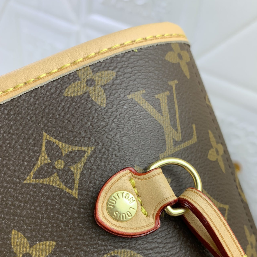 Louis Vuitton LV X YK Neverfull MM Pumpkin Print 12.2 Inches M46468