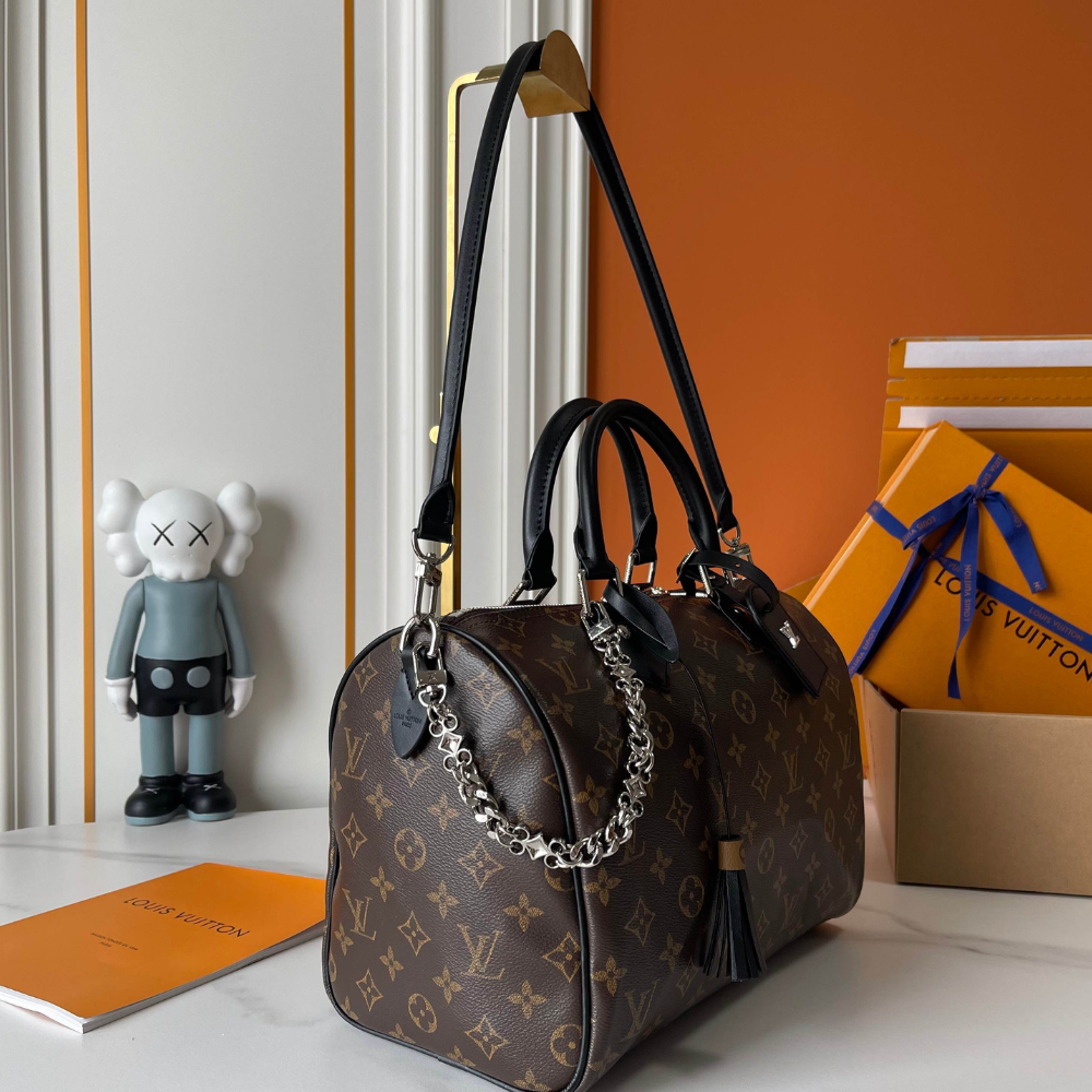 Louis Vuitton Speedy Soft 30 Dark 11.8 Inches M12243