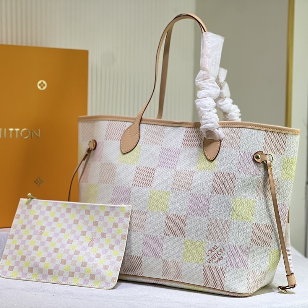 Louis Vuitton Neverfull MM Peach 12.2 Inches N40668