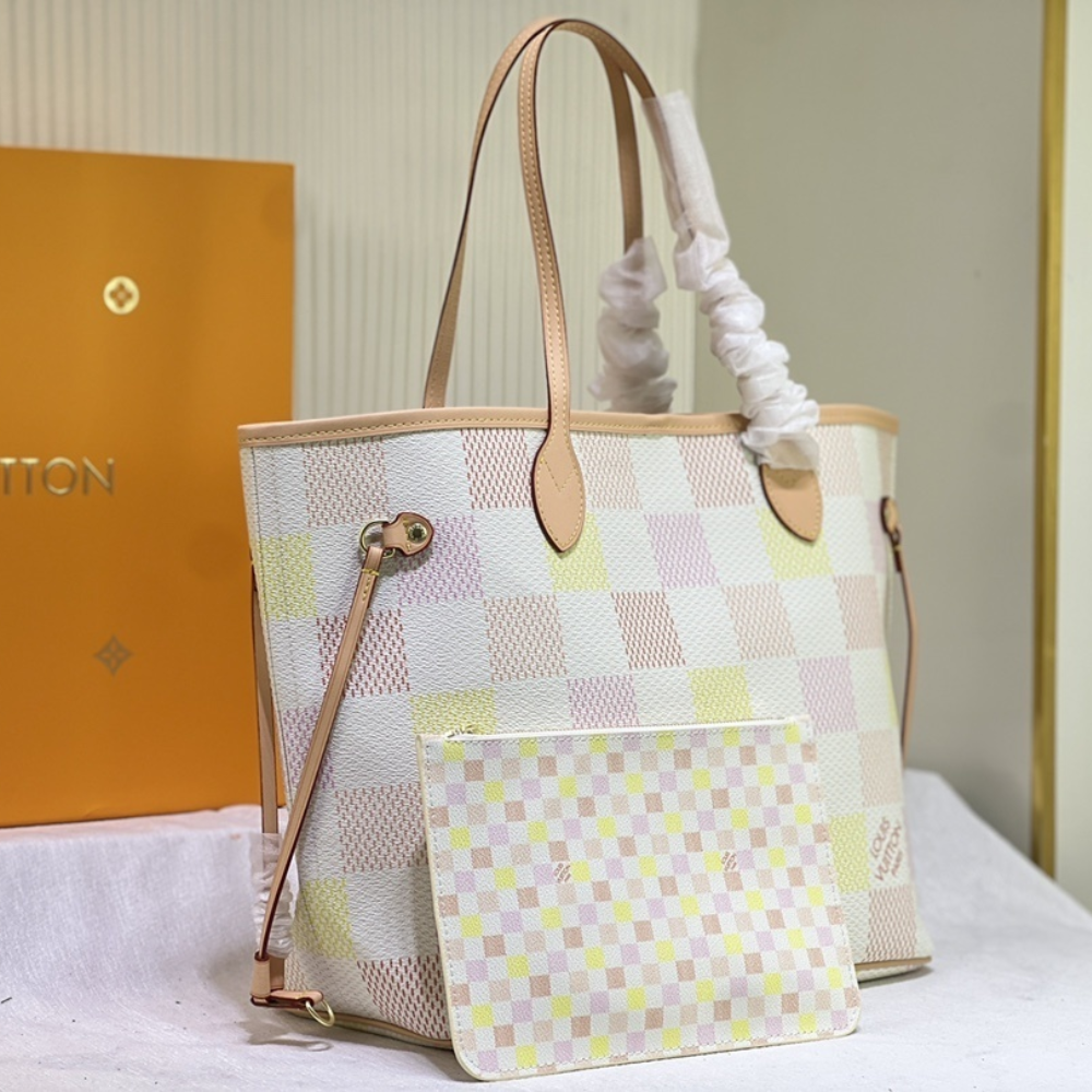 Louis Vuitton Neverfull MM Peach 12.2 Inches N40668