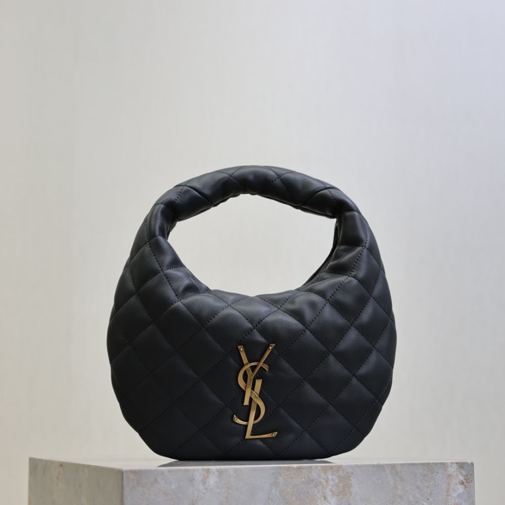 [Premium Quality] – Saint Laurent Icare Hobo Bag Black 10.2 Inches 851689Aaang1000