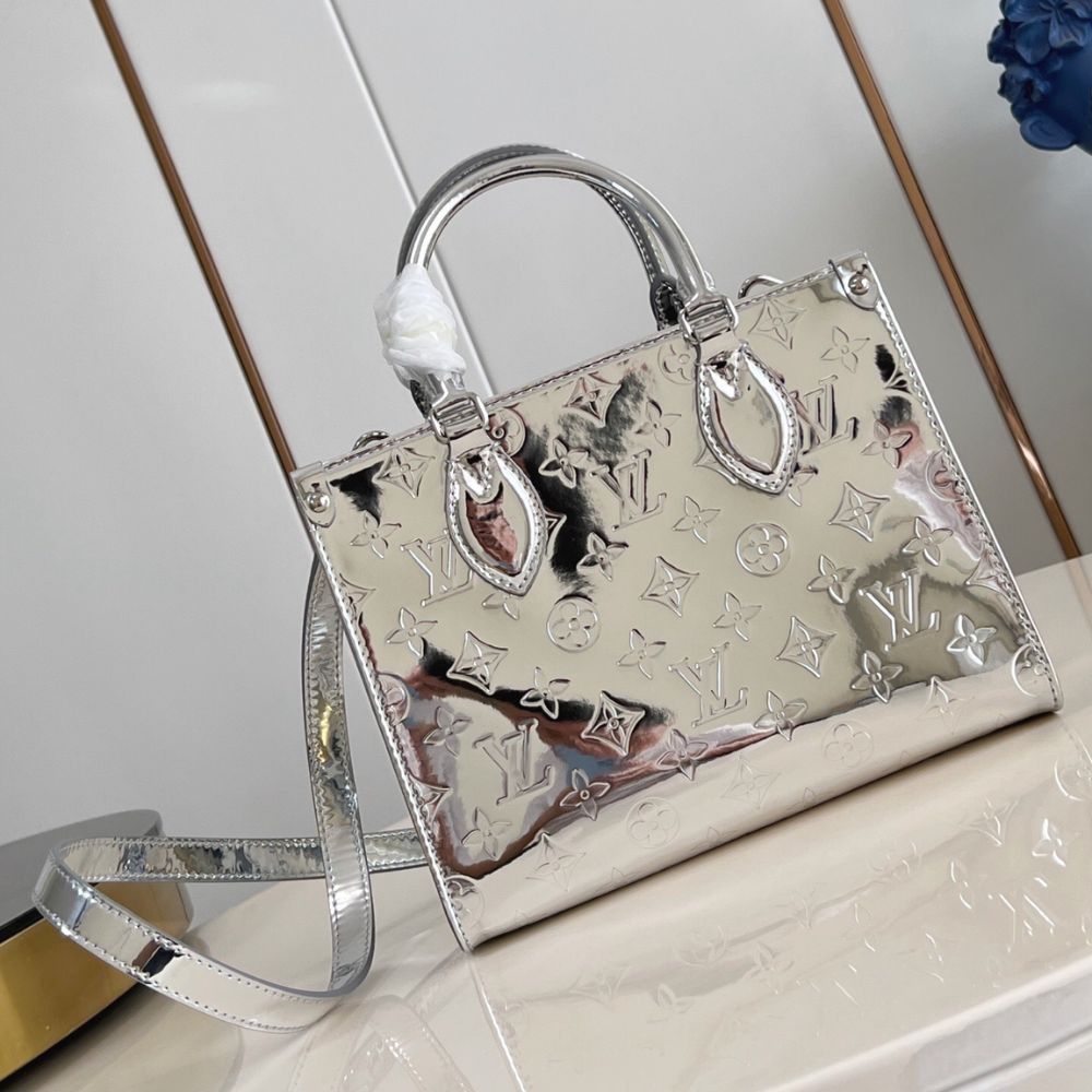[Premium Quality] – Louis Vuitton Onthego PM Silver 9.8 Inches M26373