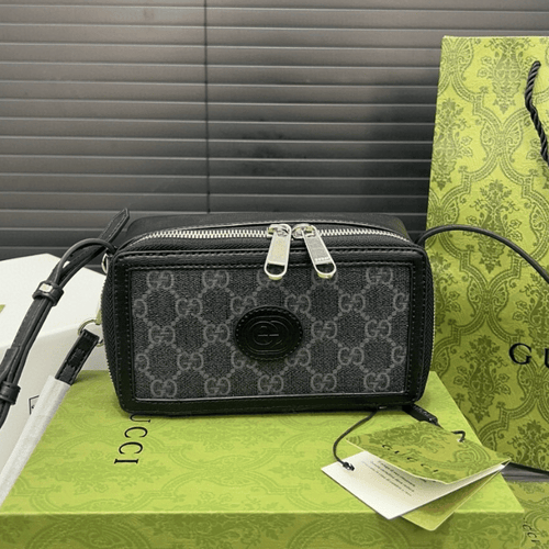 Gucci Deco Mini Shoulder Bag Black 7 Inches