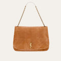 Saint Laurent Large Jamie 4.3 In Suede Brown 16.9 Inches 7424311U8P72102
