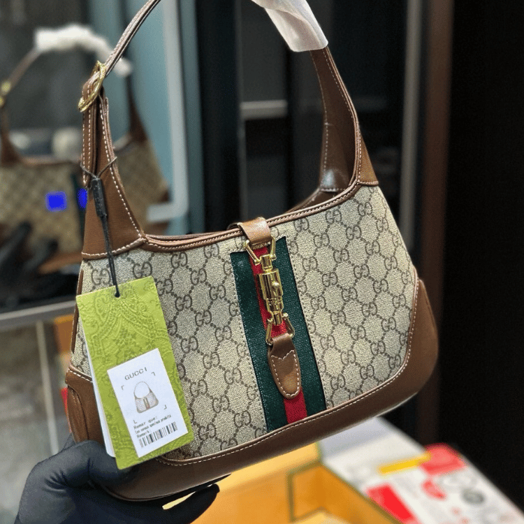 Gucci Jackie 1961 Large Shoulder Bag Beige 11.8 Inches