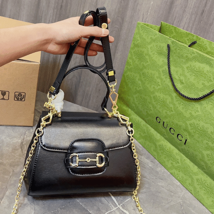 Gucci Horsebit 1955 Small Top Handle Bag – Black