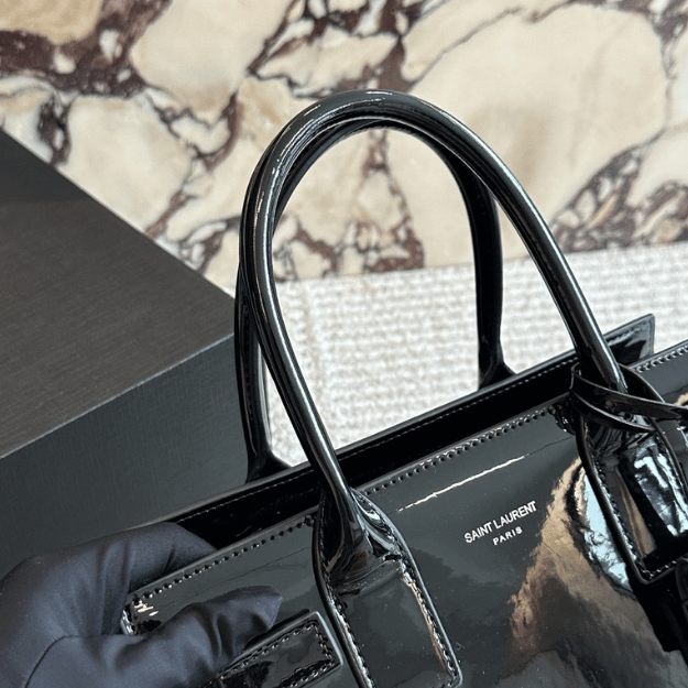 Saint Laurent Sac De Jour Bag Black 10.2 Inches