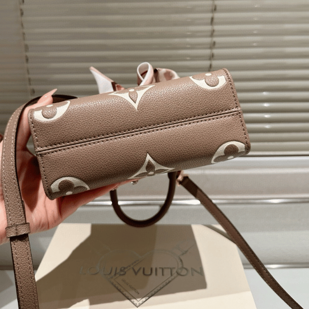 Louis Vuitton Onthego Mini Taupe Monogram 7.1 Inches