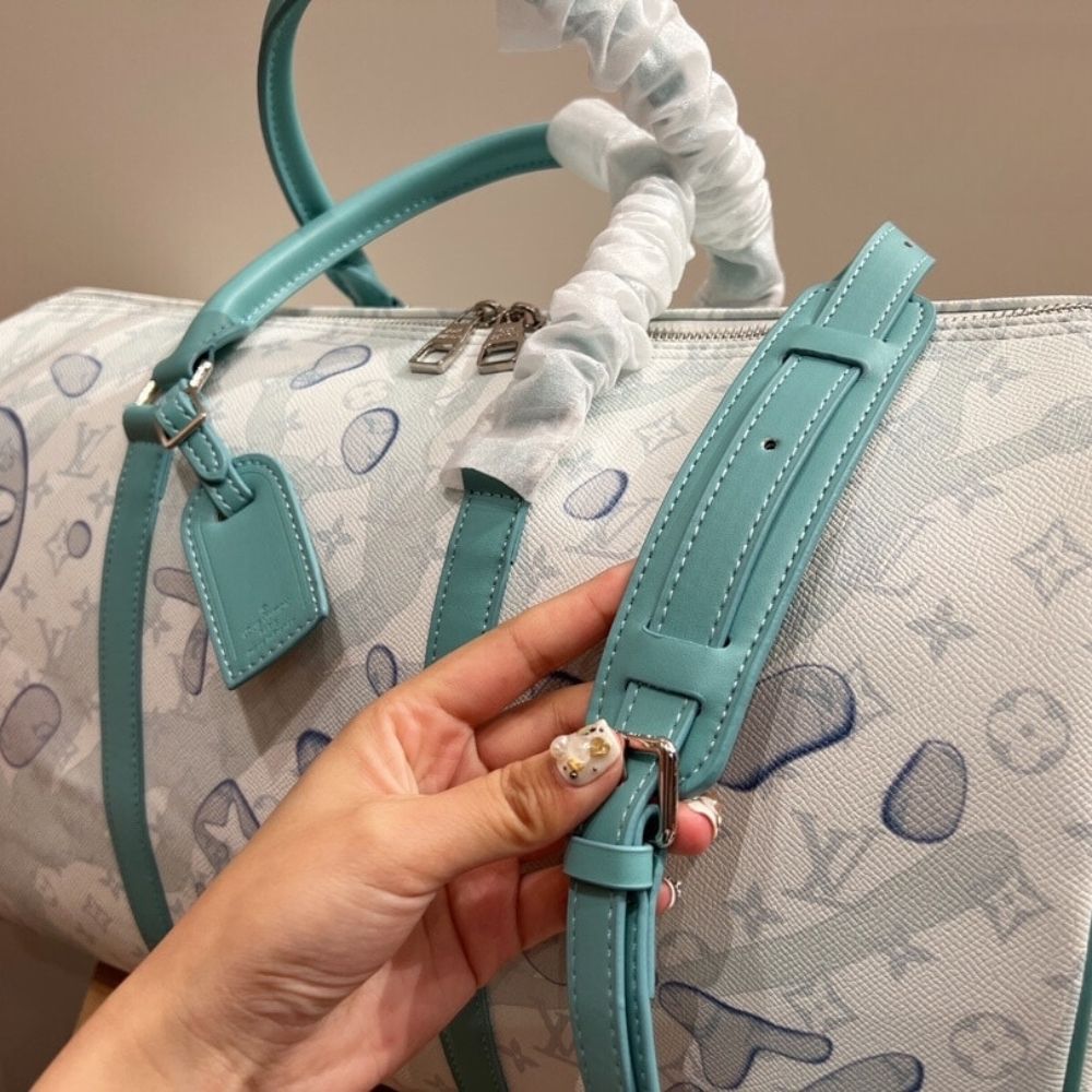Louis Vuitton Keepall Bandouliere 50 Crystal Blue 19.7 Inches M22570