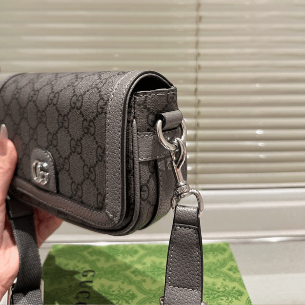 Gucci Ophidia Gg Mini Camera Bag Black 7.5 Inches