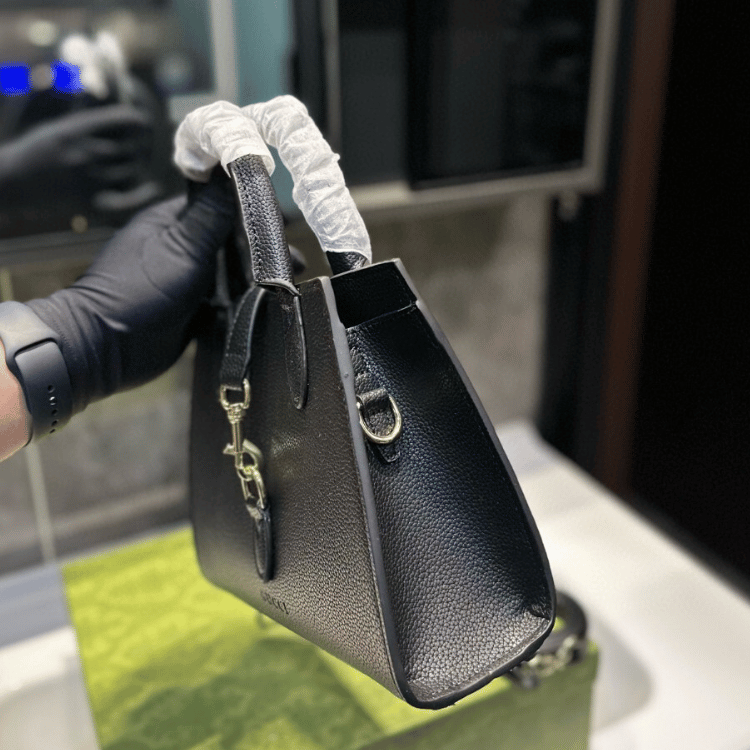 Gucci Jackie 1961 Small Tote Bag Black 9.4 Inches
