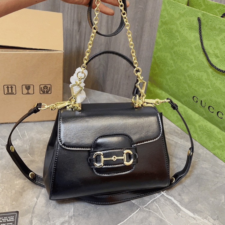 Gucci Horsebit 1955 Small Top Handle Bag – Black