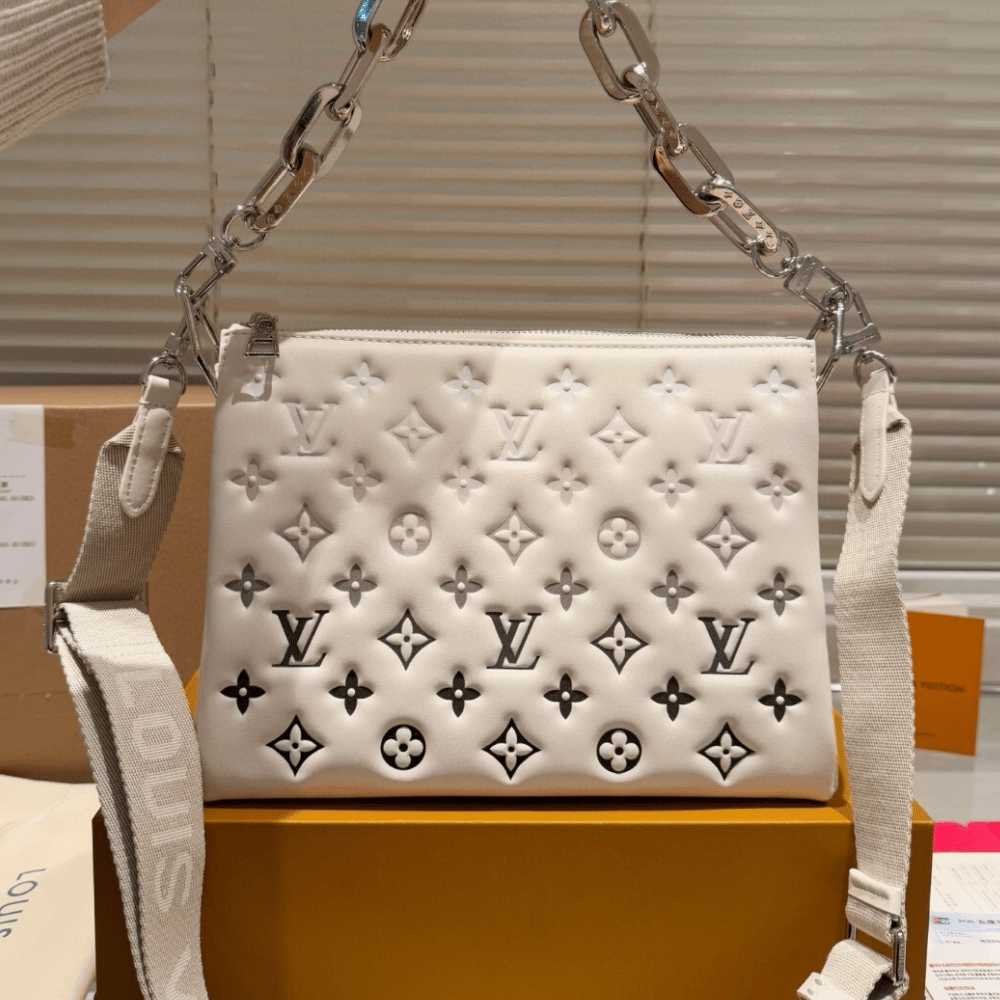 Louis Vuitton Coussin PM LV SKI Cream/Gray 10.2 Inches M11986