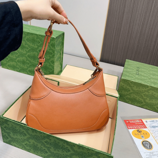 Gucci Ophidia Small Hobo Bag Brown 10.2 Inches