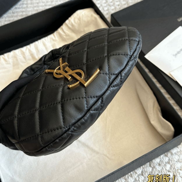 Saint Laurent Icare Hobo Bag Black 10.2 Inches 851689Aaang1000