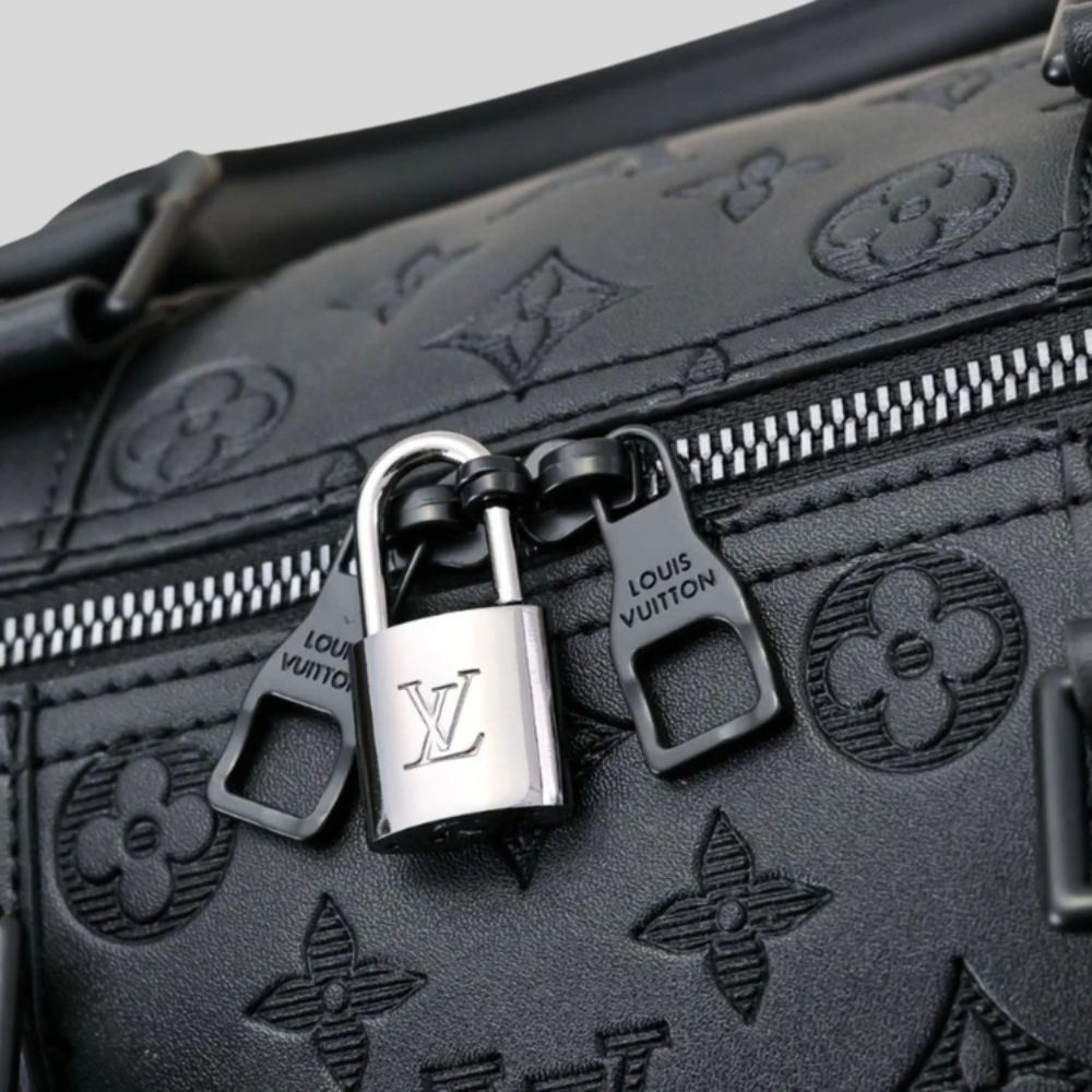 Louis Vuitton Keepall Bandoulière 50 Monogram Shadow 19.7 Inches LV M44810