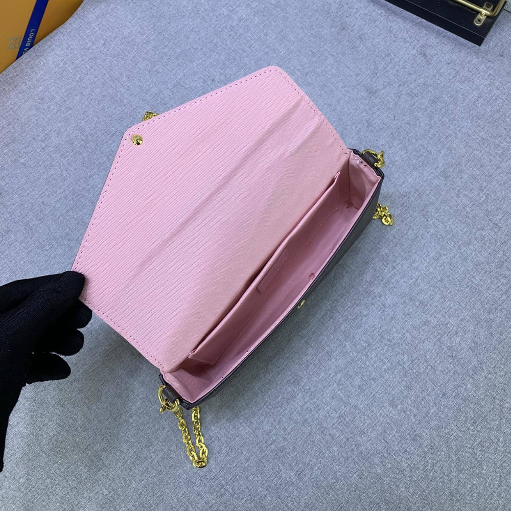 Louis Vuitton Pochette Félicie Rose Ballerine Bag, 8.3 in, M61276