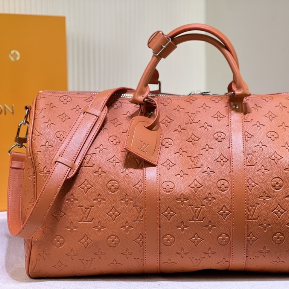 Louis Vuitton Keepall Bandoulière 50 Bag Orange 19.7 Inches M20963