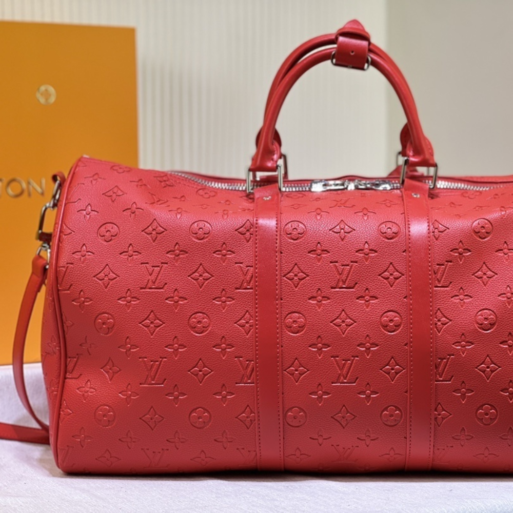 Louis Vuitton Keepall Bandoulière 50 Bag Red 19.7 Inches M23750