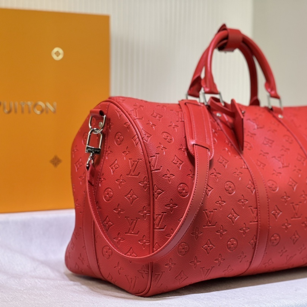 Louis Vuitton Keepall Bandoulière 50 Bag Red 19.7 Inches M23750