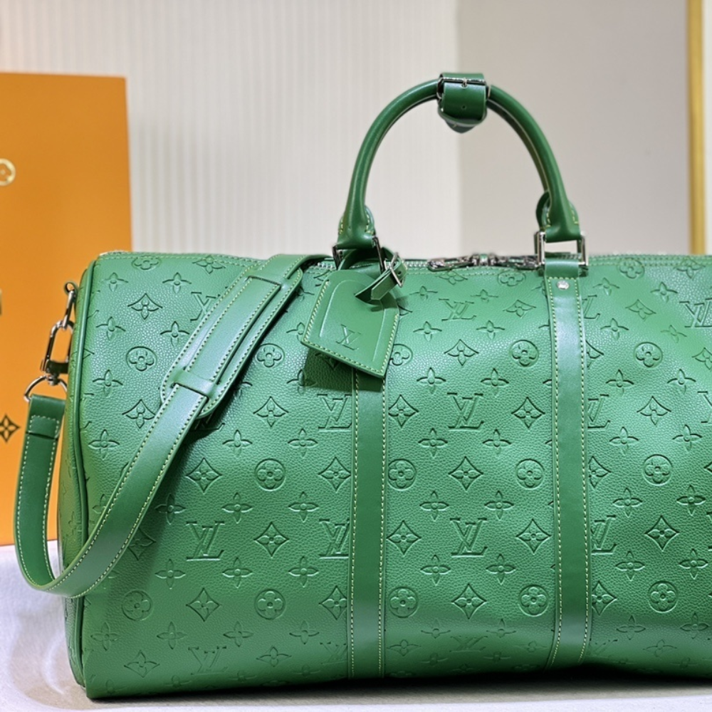 Louis Vuitton Keepall Bandoulière 50 Bag Green 19.7 Inches M23751