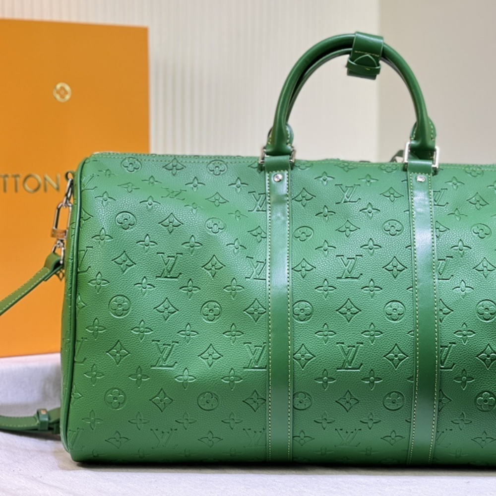 Louis Vuitton Keepall Bandoulière 50 Bag Green 19.7 Inches M23751
