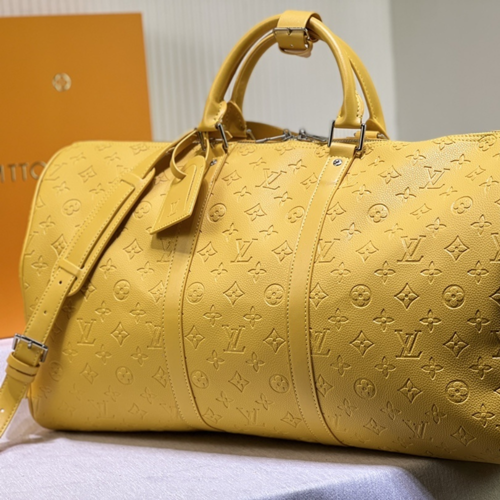Louis Vuitton Keepall Bandoulière 50 Bag Yellow 19.7 Inches M23748