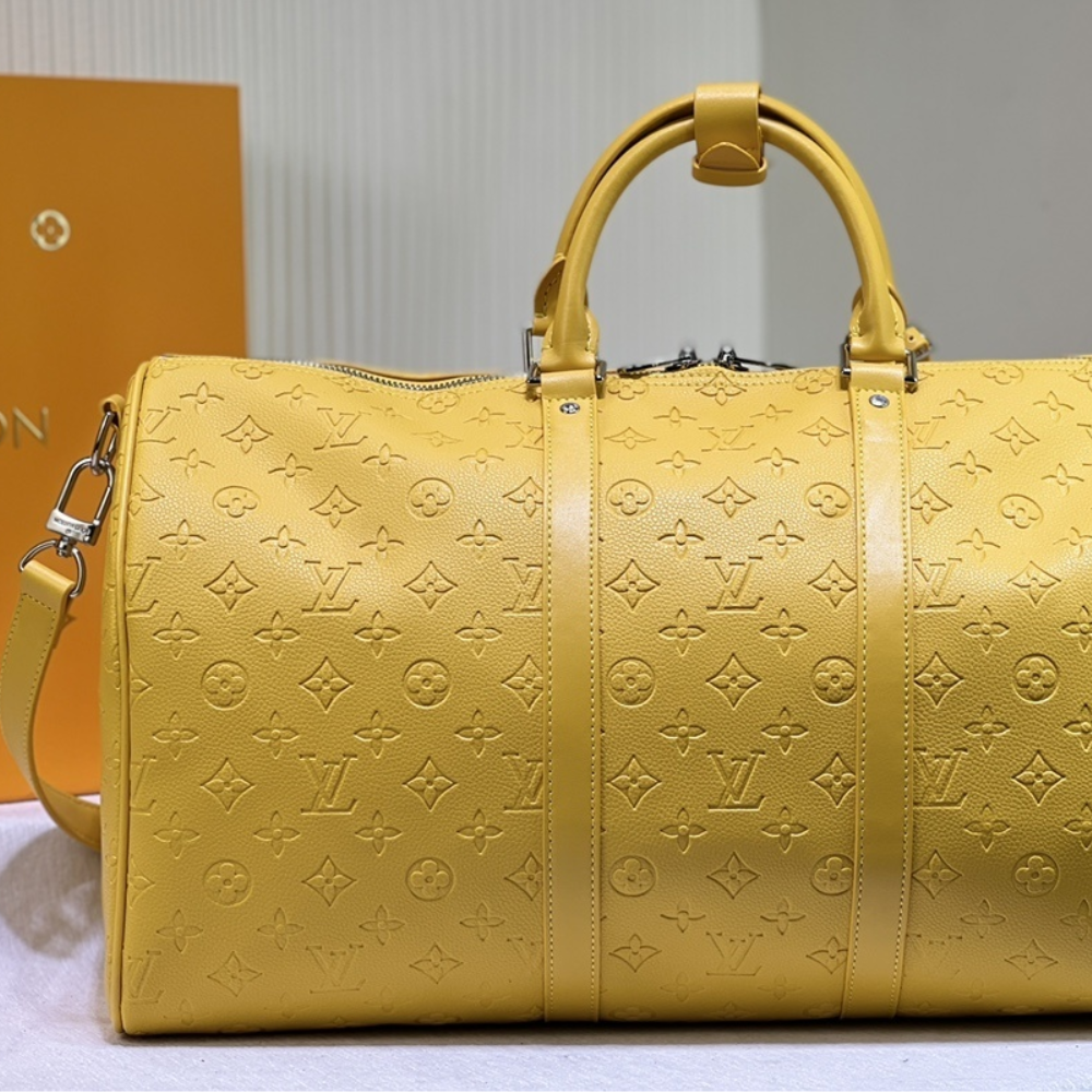 Louis Vuitton Keepall Bandoulière 50 Bag Yellow 19.7 Inches M23748