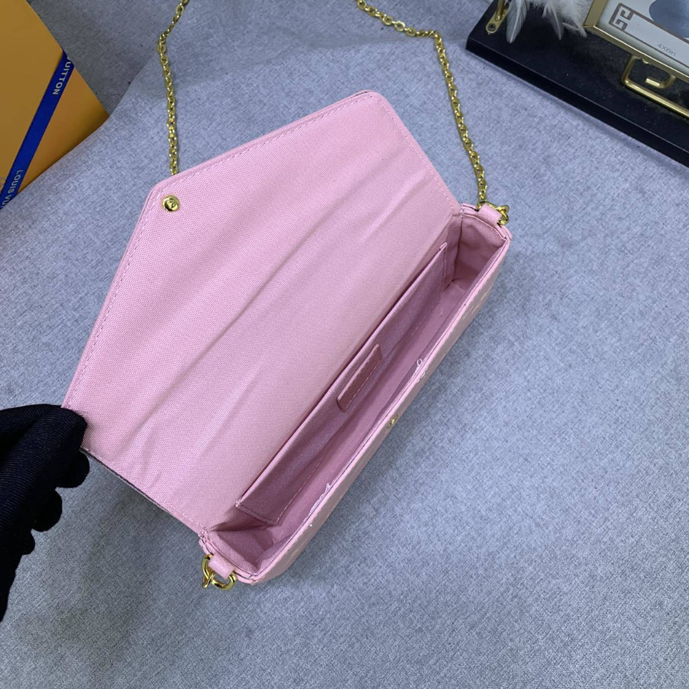 Louis Vuitton Félicie Pochette Rose Trianon Pink 8.3 Inches M81759