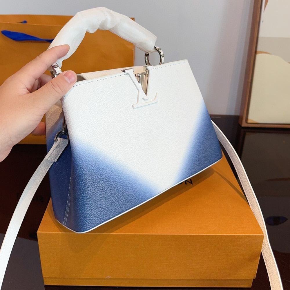 Louis Vuitton Capucines BB Gradient Blue White 10.6 Inches
