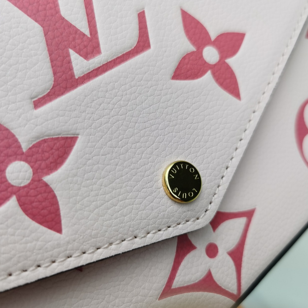 Louis Vuitton Felicie Pochette Monogram Empreinte Pink 8.3 Inches M80498