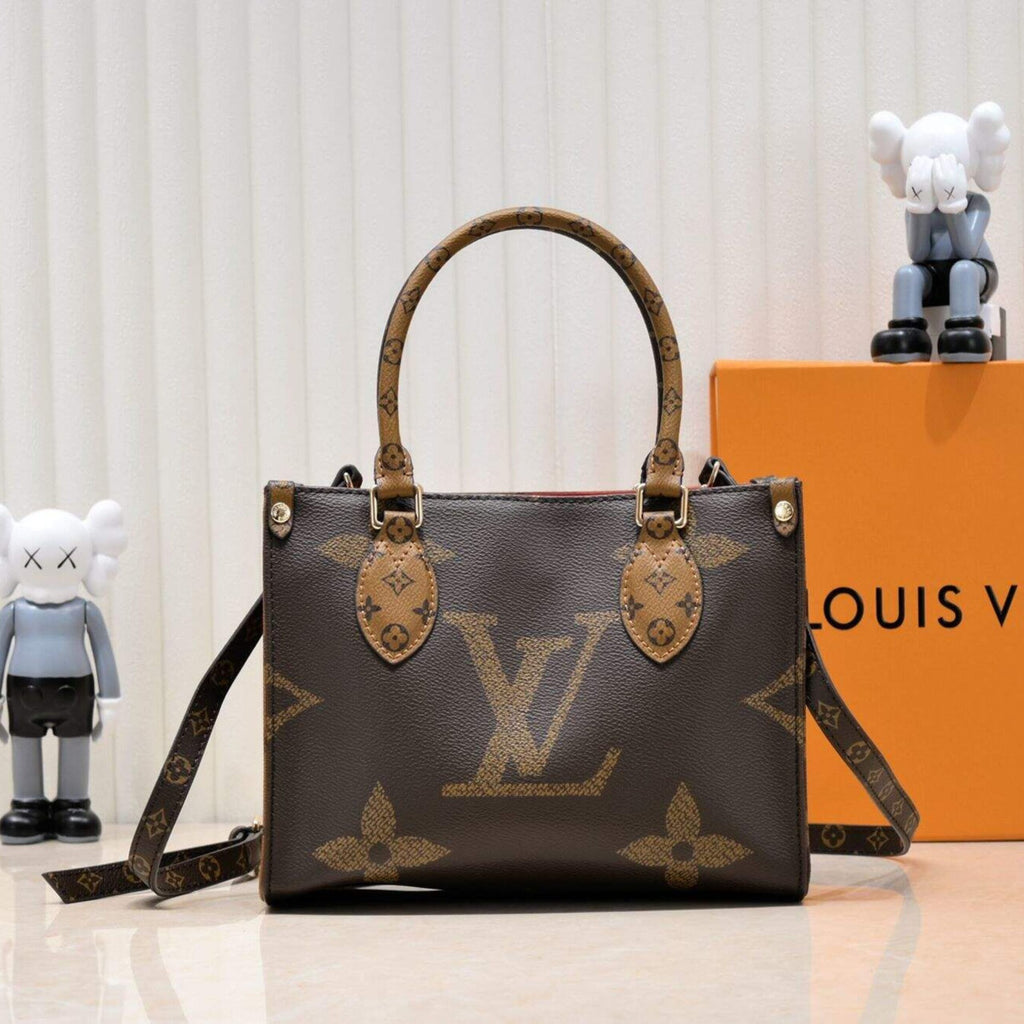Louis Vuitton Onthego PM Brown Bag 9.8-Inch M46373