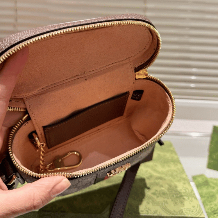 Gucci Ophidia Gg Vanity Bag Beige 6.3 Inches 838491 FAE0P 9746
