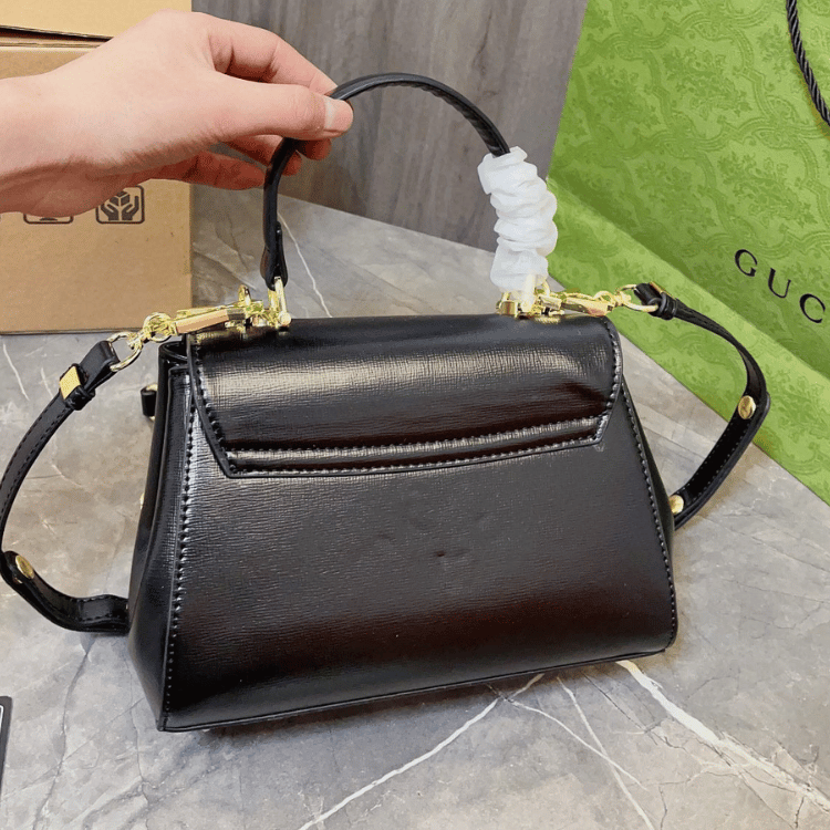 Gucci Horsebit 1955 Small Top Handle Bag – Black