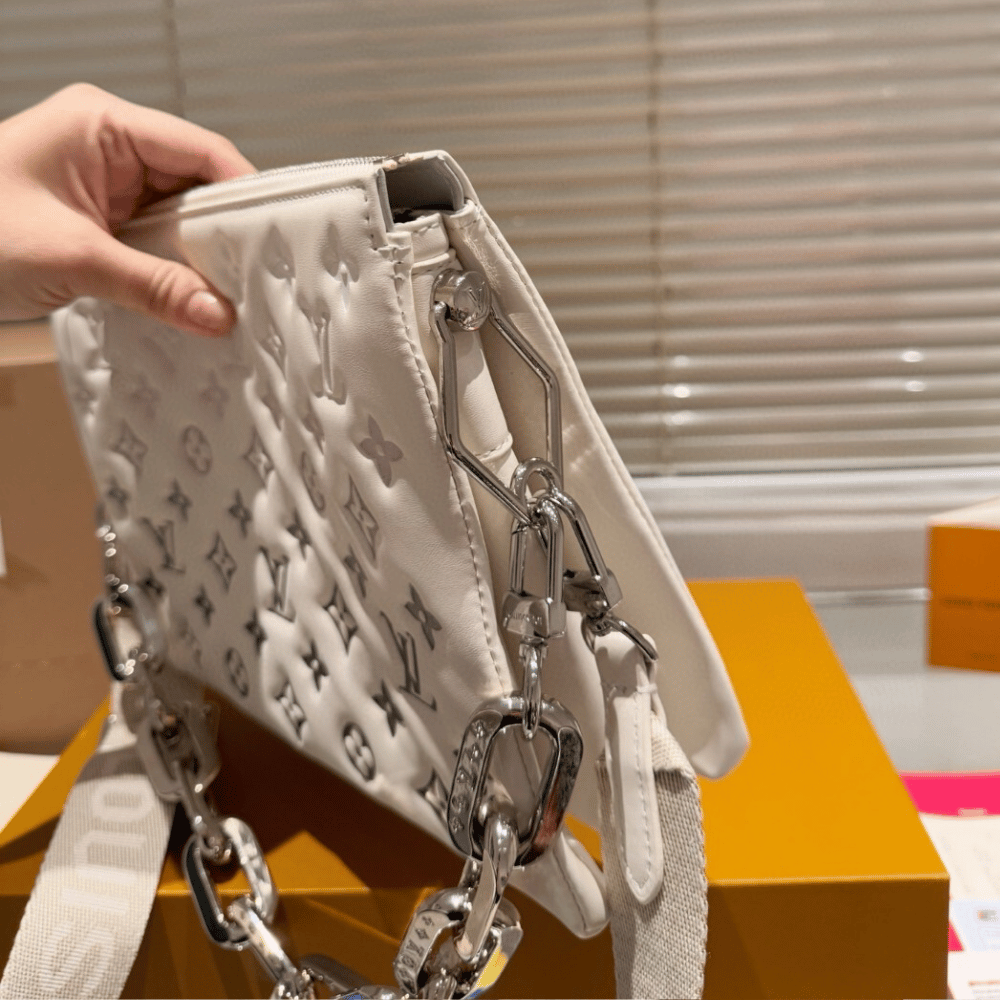 Louis Vuitton Coussin PM LV SKI Cream/Gray 10.2 Inches M11986