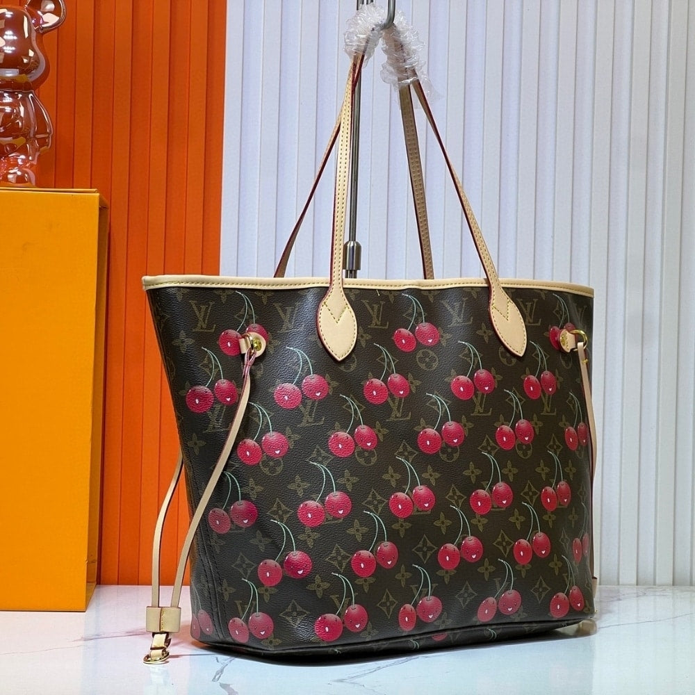 Louis Vuitton X Takashi Murakami Neverfull Monogram Canvas Brown M27847 12.2 Inches
