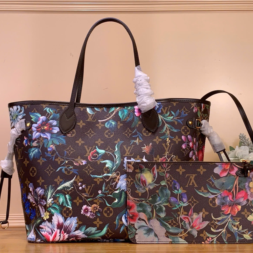 Louis Vuitton Neverfull MM Monogram Ebene M28918 12.2 Inches