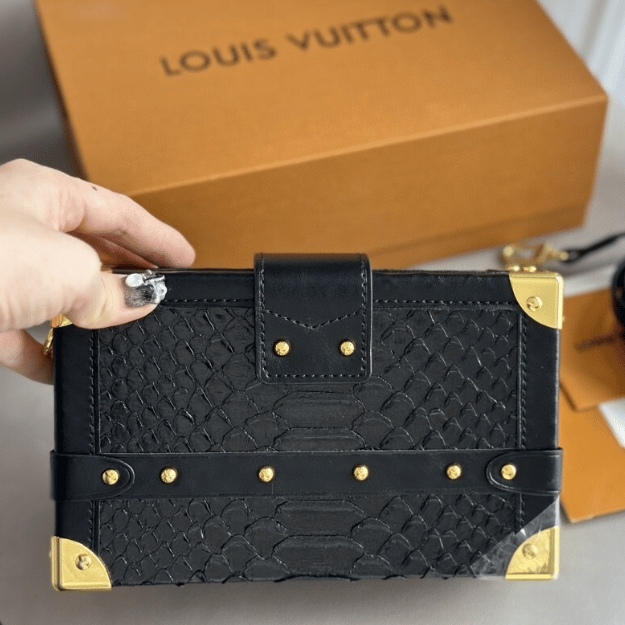 Louis Vuitton Side Trunk Box Black 7.5 Inches