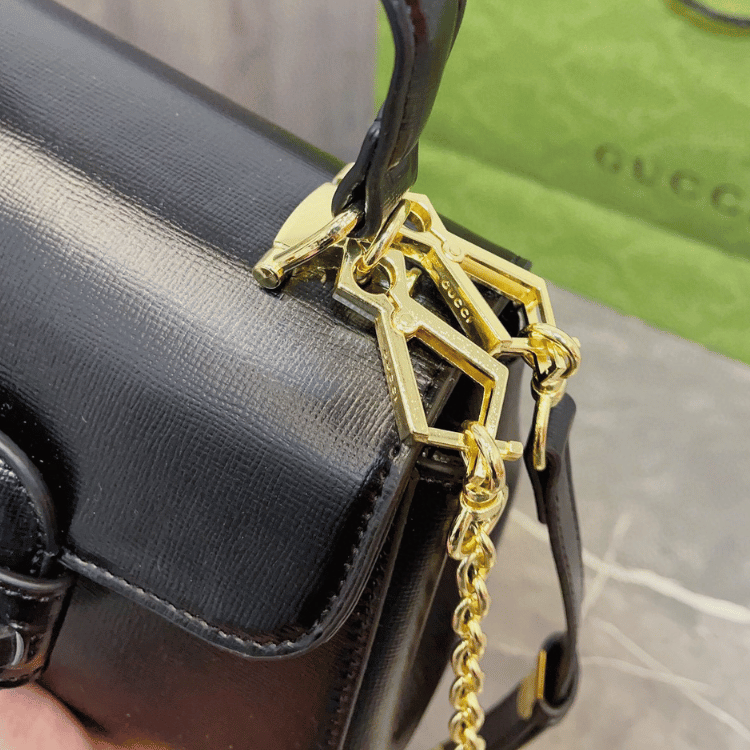 Gucci Horsebit 1955 Small Top Handle Bag – Black