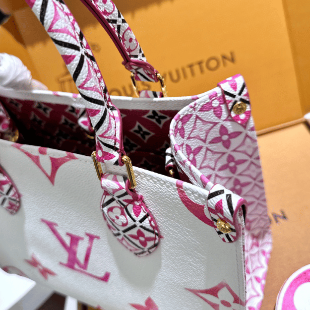 Louis Vuitton Onthego PM Summer Limited Edition Pink 9.8 Inches